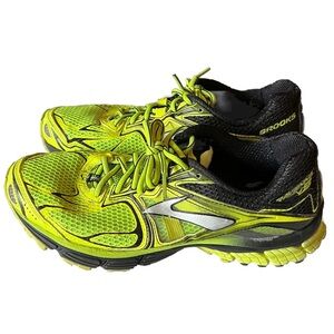 Brooks Ravenna 5 Shoes Mens 9.5 Running Sneakers 1101561D770 Neon Yellow Black